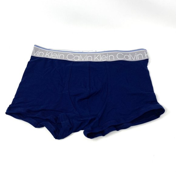 Calvin Klein 3 UNITS PER ORDER Class Trunk Men's Blue Gray Navy Cotton NB2729908 - Picture 3 of 8